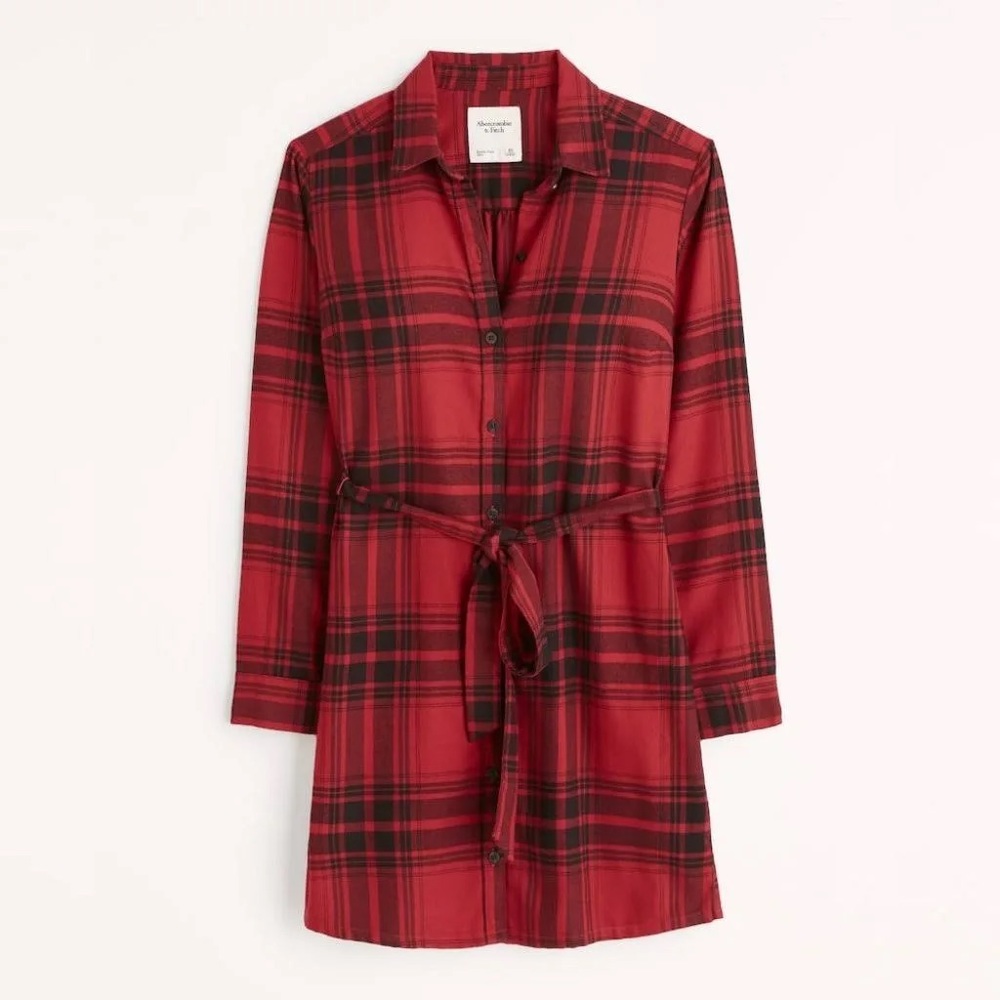 NWT Abercrombie and Fitch Flannel Shirt Dress